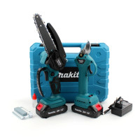 Професійний садовий комплект Makita 2в1 24V 5Ah  безщіткова міні-пила 15 см та акумуляторний секатор